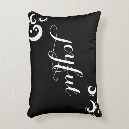 美しい高級ブラックアクセント装飾用クッション アクセントクッション (正面(垂直))