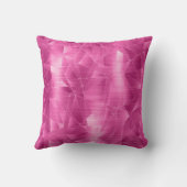 美しい高級ホットピンク幾何学的パターン クッション (裏面)