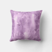 美しい高級薄紫幾何学模様の枕 クッション (裏面)