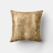 美しい高級金ゴールド幾何学的パターン クッション (裏面)