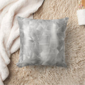 美しい高級銀幾何学模様の枕 クッション (ブランケット)