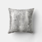 美しい高級銀幾何学模様の枕 クッション (裏面)