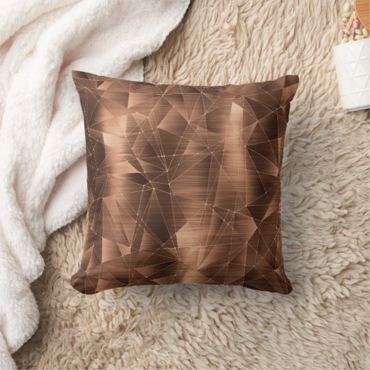 美しい高級青銅幾何学模様の枕 クッション (ブランケット)