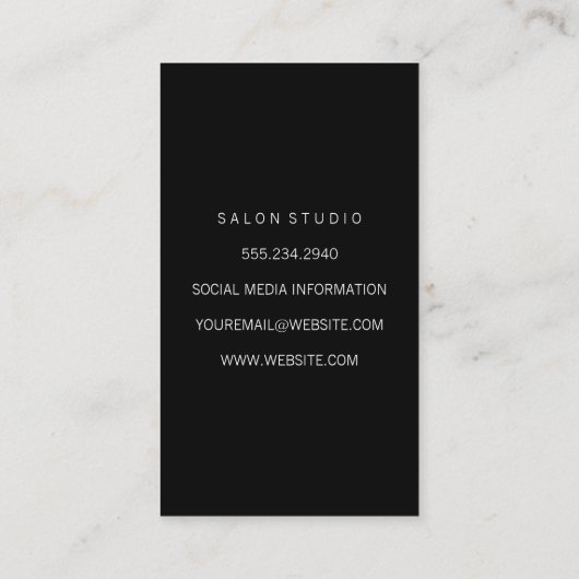 美しい髪 名刺 (裏面)