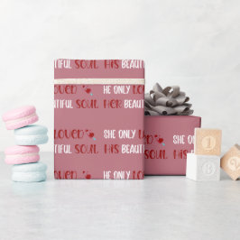 美しい魂のバラ金ゴールド ラッピングペーパー