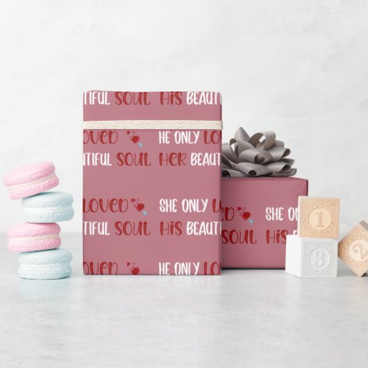 美しい魂のバラ金ゴールド ラッピングペーパー (ベビーシャワー)