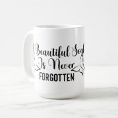 美しい魂は決して忘れない コーヒーマグカップ (正面左)