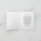 美しい魂悔やみや弔慰弔慰喪カード サンキューカード (内部)