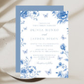 美しい魅惑されたヴィンテージ結婚春の花 招待状