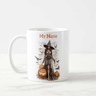 美しい魅惑の女の子:ハロウィーン魔女カップ コーヒーマグカップ