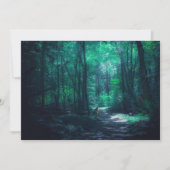 美しい魅惑の森の森の自然写真 ノートカード (正面)