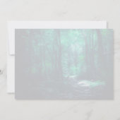 美しい魅惑の森の森の自然写真 ノートカード (裏面)