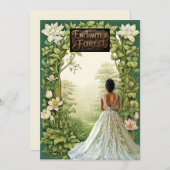 美しい魅惑の森の甘い16 招待状 (正面/裏面)