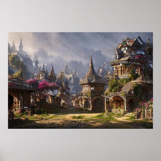 美しい魅惑の魔法の村ザ・マウンテンズ ポスター (正面)