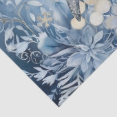 美しい魅惑的なライトブルーのクリスマスの妖精 薄葉紙 (詳細)