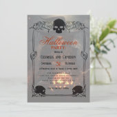 美しい魔女とカボチャのハロウィーン 招待状 (スタンド正面)