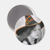 美しい魔女ハロウィンマグネット マグネット (正面/裏面)