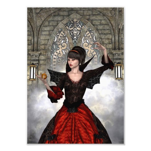 美しい魔女 フォトプリント            (正面)