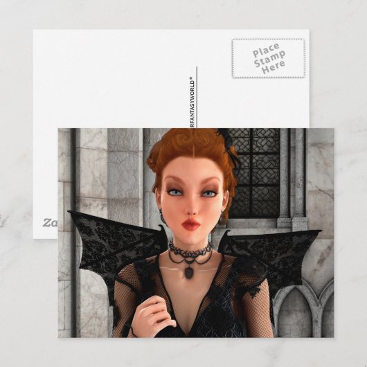 美しい魔女 ポストカード (正面/裏面)