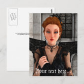 美しい魔女 ポストカード (正面/裏面)