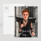 美しい魔女 ポストカード (正面/裏面)