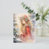 美しい魔法のクリスマスフェアリー シーズンポストカード (スタンド正面)