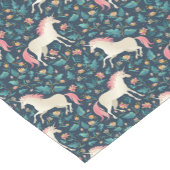 美しい魔法のユニコーンパターン ショートテーブルランナー (コーナー)