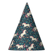 美しい魔法のユニコーンパターン パーティーハット (左)