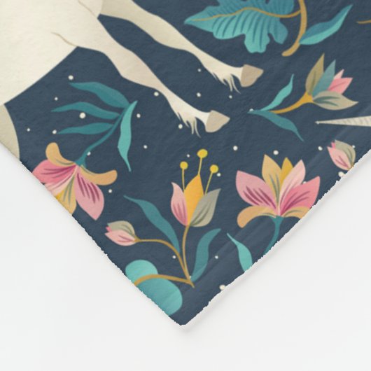 美しい魔法のユニコーンパターン フリースブランケット (角)