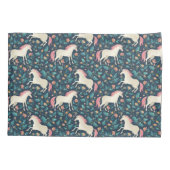 美しい魔法のユニコーンパターン 枕カバー (裏面-左)