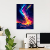 美しい魔法の北の光 ポスター (ホームオフィス)