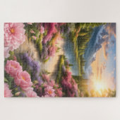 美しい魔法の花 ジグソーパズル (横)