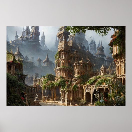 美しい魔法の街 ポスター (正面)