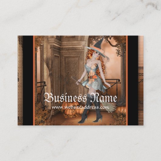 美しい魔法使い1のファンタジーの名刺 名刺 (正面)