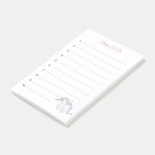 美しい魔法Unicornポストイットのノートを実行 ポストイット (アングル)