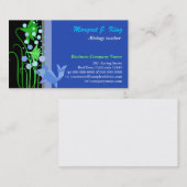 美しい魚と水草の名刺。 名刺 (正面/裏面)