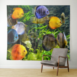 美しい魚の写真用背景 タペストリー