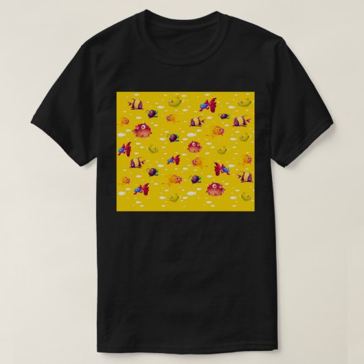 美しい魚の壁紙 Tシャツ (デザイン正面)