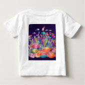美しい魚ベビー用ビブ ベビーTシャツ (裏面)