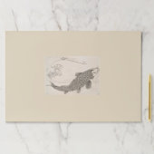 美しい魚日本のの涙遠くに紙ランチョンマット ペーパーパッド (インサイチュ)