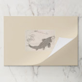 美しい魚日本のの涙遠くに紙ランチョンマット ペーパーパッド (折り畳み)