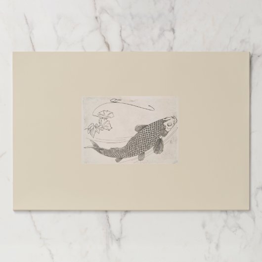 美しい魚日本のの涙遠くに紙ランチョンマット ペーパーパッド (正面)