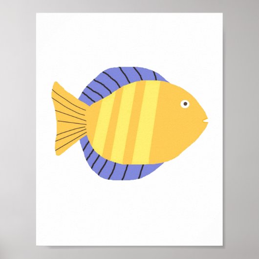 美しい魚絵画の芸術 ポスター (正面)