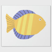 美しい魚絵画の芸術 ラッピングペーパー (フラット)