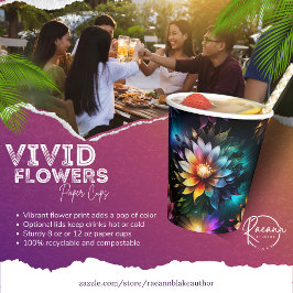 美しい鮮やかな花紙カップ 紙コップ