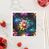 美しい鮮やかな花紙ナプキン スタンダードカクテルナプキン (インサイチュ)