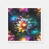 美しい鮮やかな花紙ナプキン スタンダードカクテルナプキン (正面)