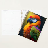 美しい鮮やかオウム プランナー手帳 (ディスプレー)