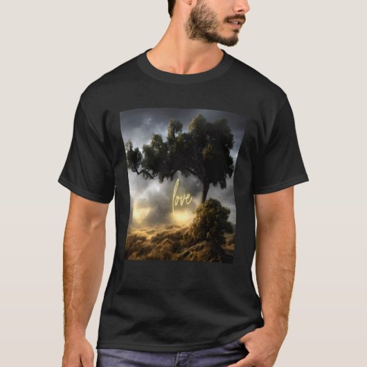美しい鮮やかツリー自然の美しい4 Tシャツ (正面)