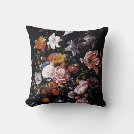 美しい鮮やかフローラ クッション (正面)